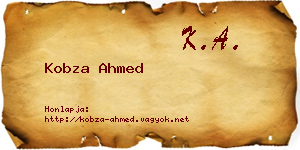 Kobza Ahmed névjegykártya